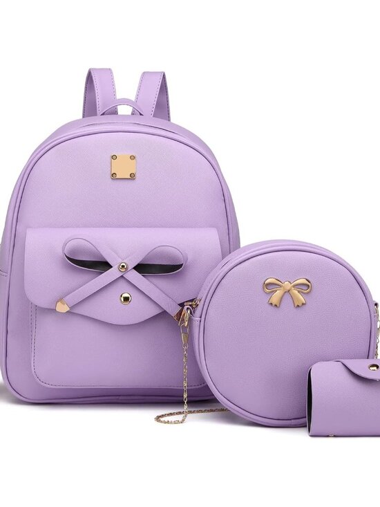 Jewelry - Cute Leather Mini Backpack Purse for Women Bowknot Small Backpack for Girls gift